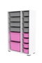 Hanah Home Rine 2D4K8U Blanco, Gris y Rosa